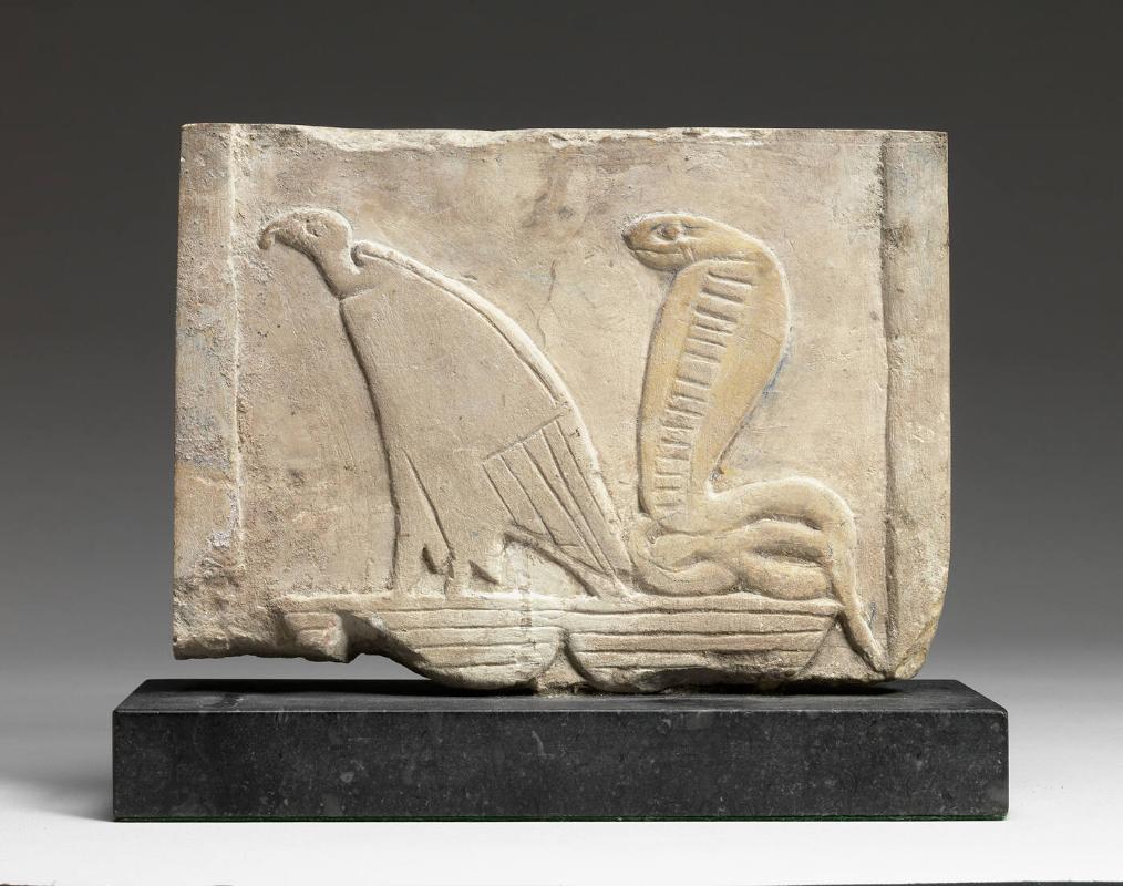 "Egyptian" limestone plaque