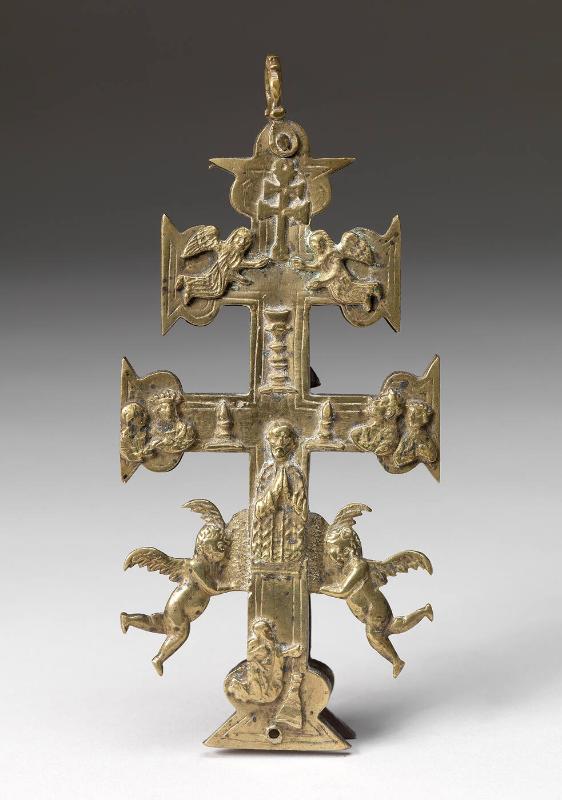 Crucifix with figural relief
