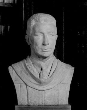 Bust of Tyler Dennett (1883-1949), Class of 1904, Ninth President of Williams College 1934-1937