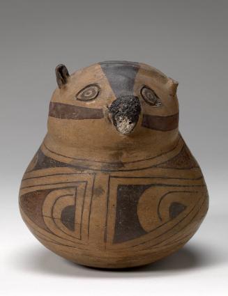 Bowl with effigy of animal head