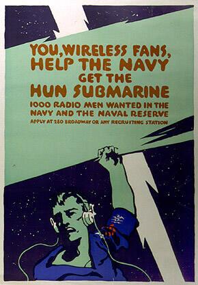 You, Wireless Fans, Help the Navy Get the Hun Submarine