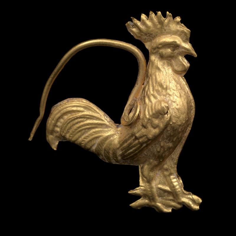 Rooster Hoop earring