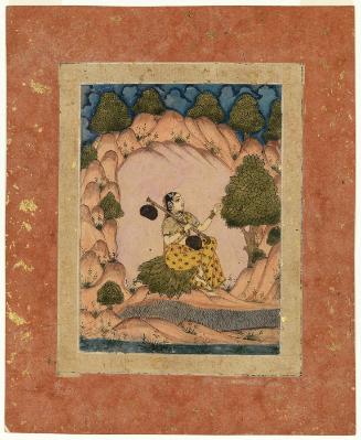 Ragini, possibly Gujari, Page from a Dispersed Ragamala Set
