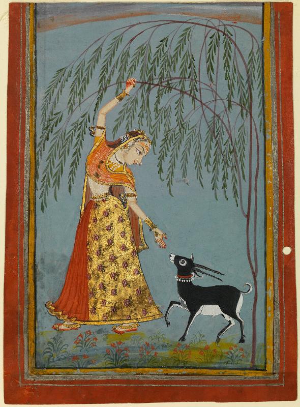 Ragini, possibly Todi, Page from a Dispersed Ragamala Set