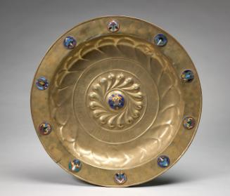 Platter with floral design