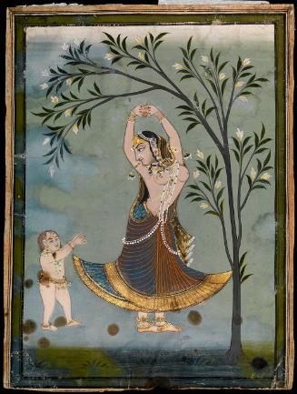 Female dancer and a child