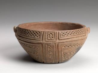 Flat bottomed Bowl with incising