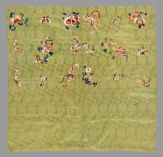 Embroidered silk fragment