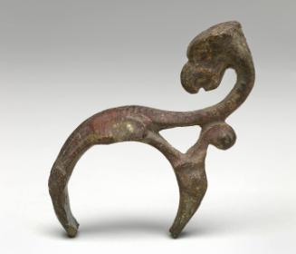 Handle (?) fragment with griffin finial