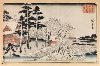 Kanda Myojin, Keidai Yukibare no Zu (Clear Weather after snow at the Kanda Myojin Shrine) (from the series "Famous Places in the Eastern Capital")