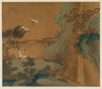 Cranes in a Landscape