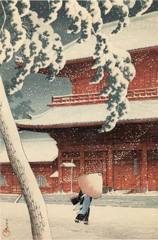 Zojoji, Shiba (Snow) (from the series "Twenty Views of Tokyo (Tokyo Nijukei)")