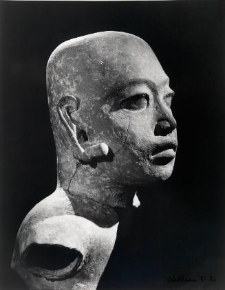 Sculpture of head (in profile)