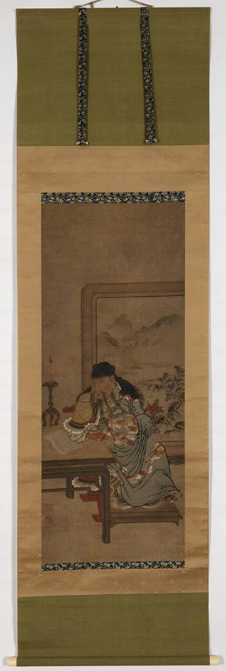 Chinese Noble Seated Before a Screen
