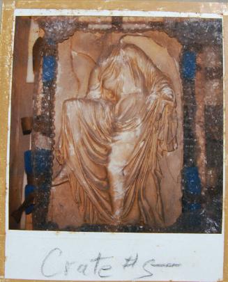 Reproduction of an ancient relief (Draped female figure in toga)