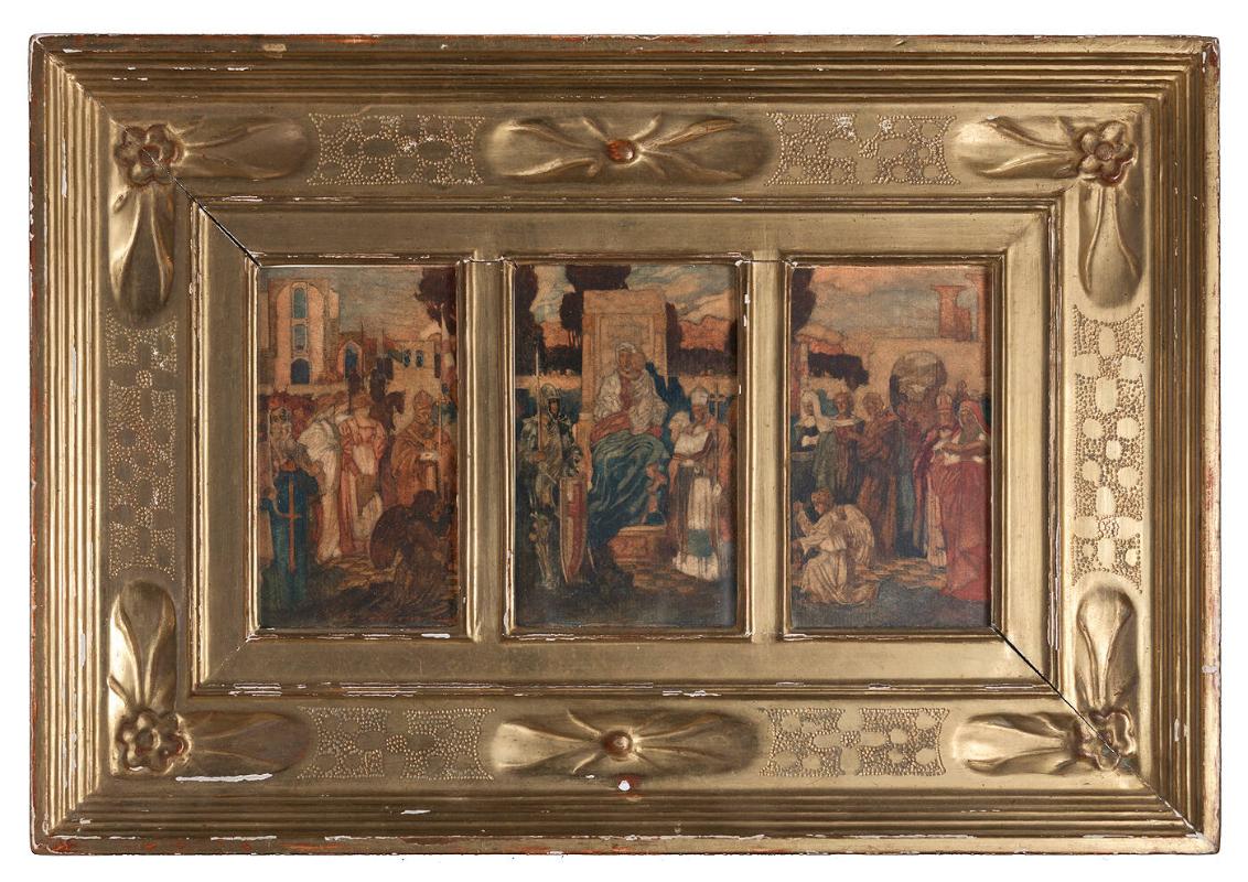 Frame for "Study of Altarpiece" by George Hallowell