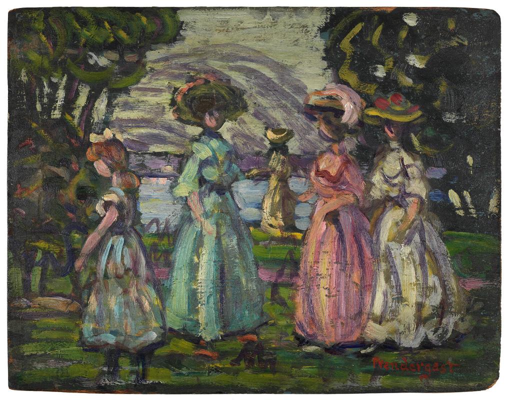Five Figures in a Park