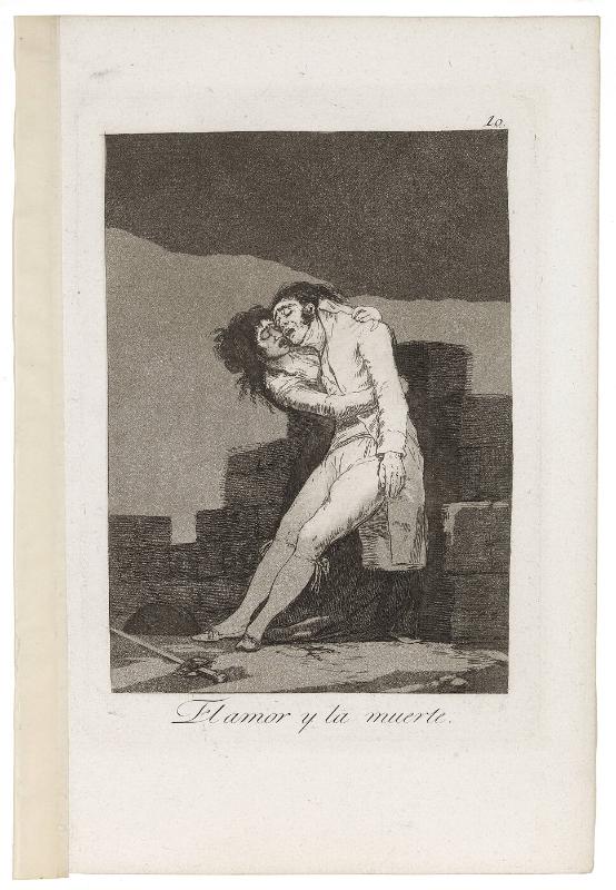 El amor y la muerte (Love and Death) (from Los Caprichos), Plate 10