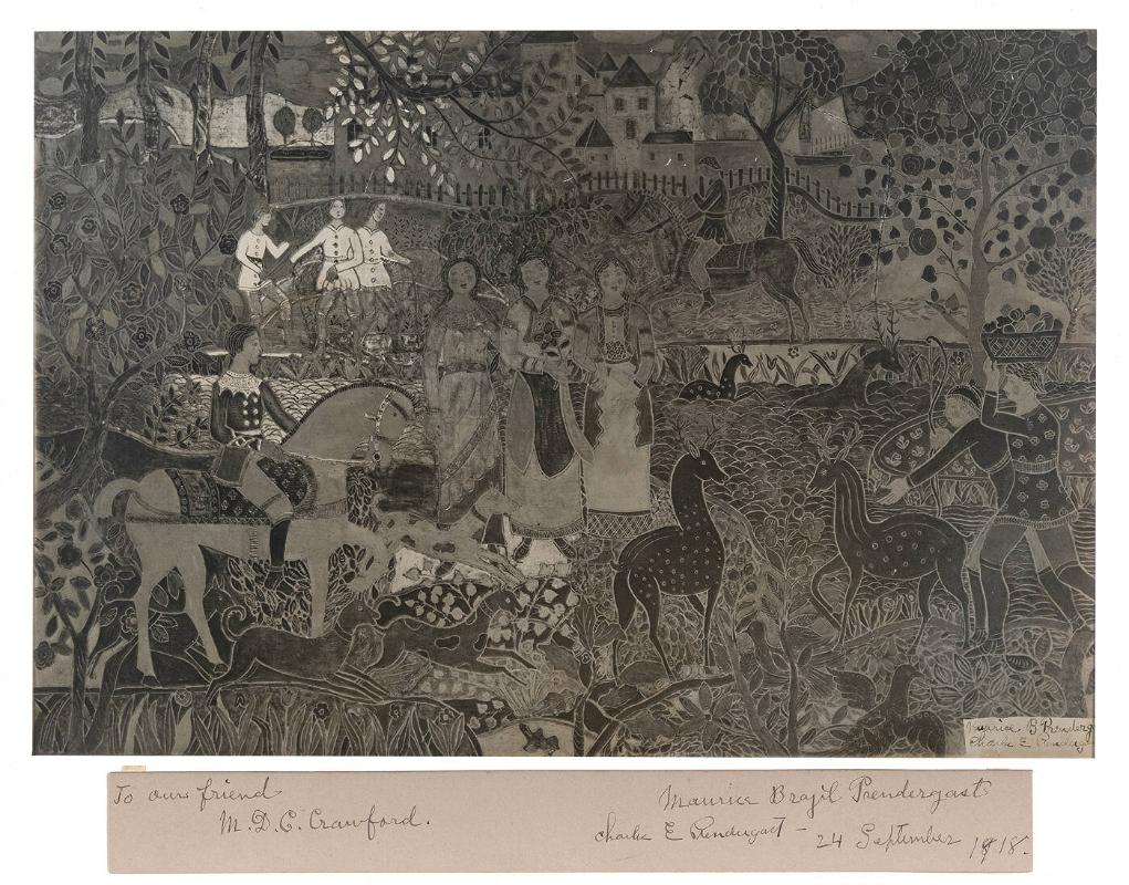 Photograph of "Spirit of the Hunt" by Charles and Maurice Prendergast