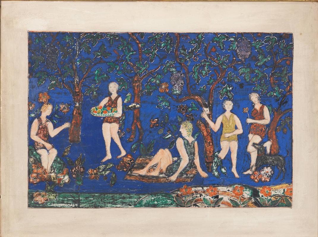 Bathers Under the Trees
