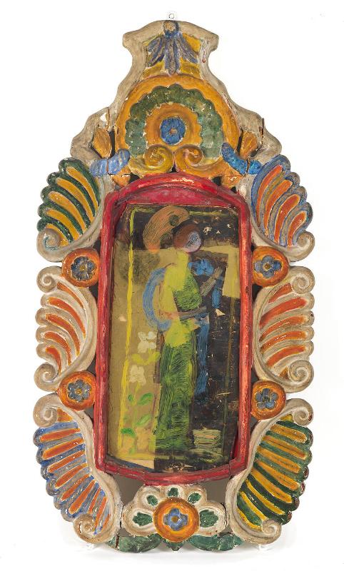 Painting on Glass (frame by Charles Prendergast)