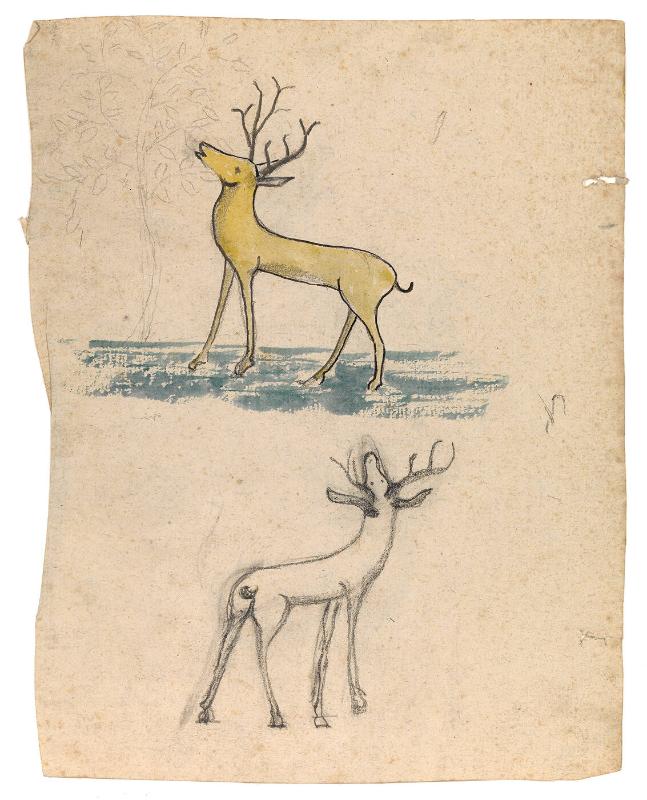 Studies of Deer, with Eugénie Prendergast