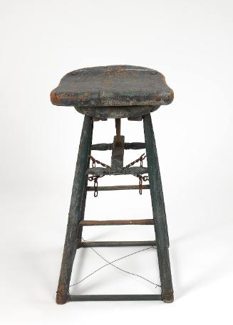 Four legged stool used by Charles Prendergast to work at his work table