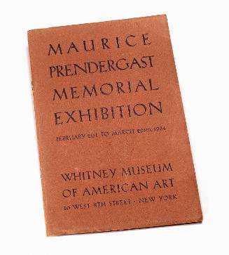 Maurice Prendergast Memorial Exhibition