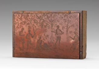 Charles Prendergast engraved plate for printing found inside cedar cigar box