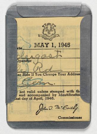 Charles Prendergast's Connecticut Drivers License