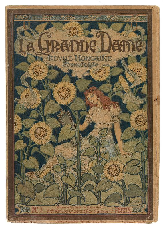 Decorated cover of "La Grande Dame Revue Mondaine Cosmopolite"