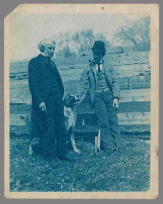 Charles Prendergast & Maurice Prendergast, Sr. with dog