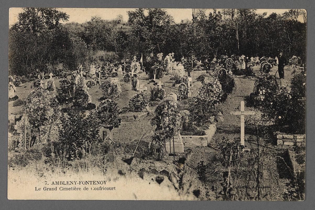 Postcards of Ambleny Cemetary, Bailleul, Outtersteene & Malo-les-Bains