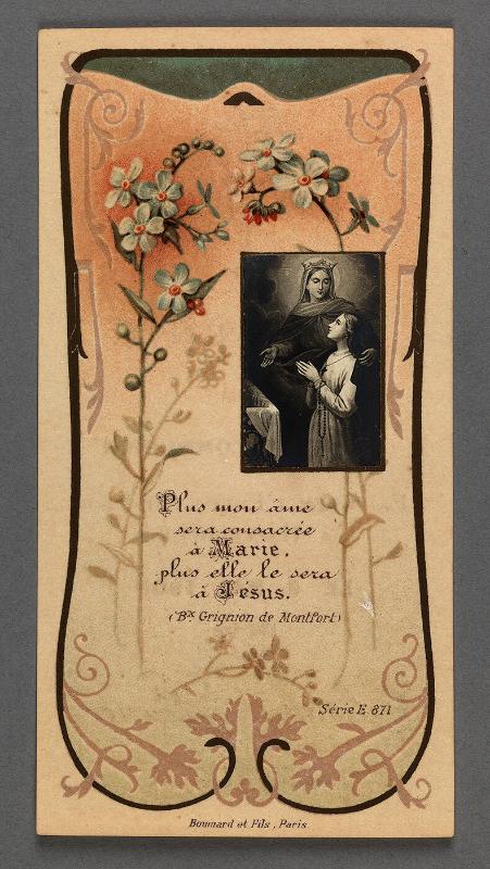 Religious card (Mass, First Communion, etc.)