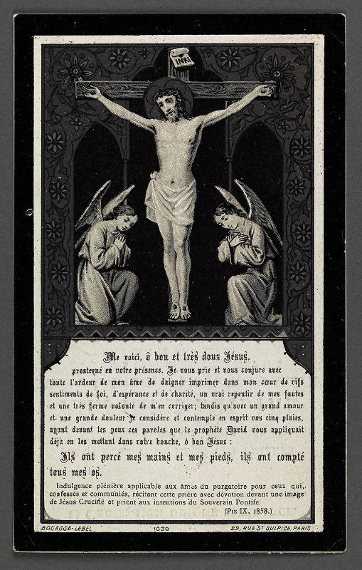 Religious card (Mass, First Communion, etc.)