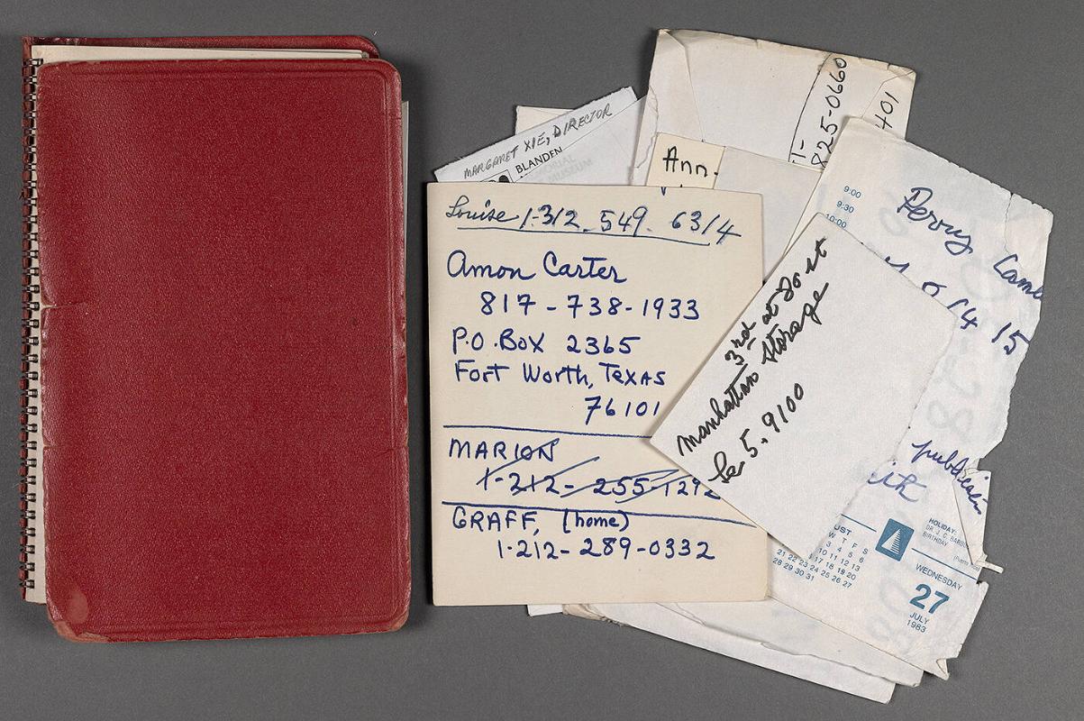 Address/ telephone book (belonged to Eugénie Prendergast)