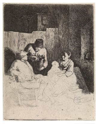 The Mother Seated in an Inn