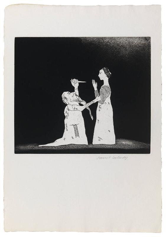 Old Rinkrank Threatens the Princess (from the series "Six Fairy Tales from the Brothers Grimm")
