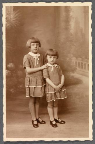 Unknown friends or relatives; two girls