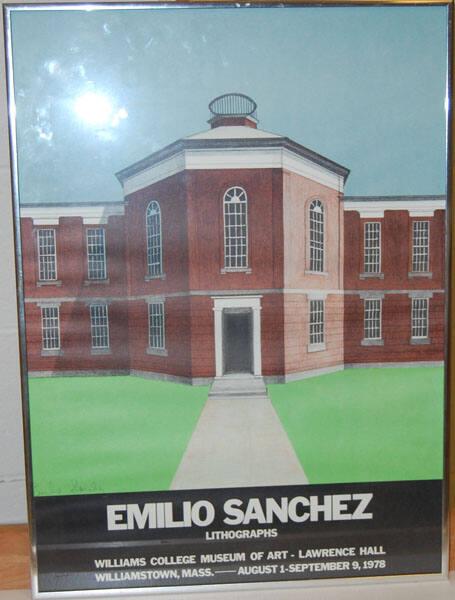 Poster for Sanchez exhibition at WCMA (Lawrence Hall)
