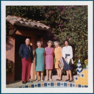 Cuernavaca, Mexico home of Robert Brady; group photo in front of pool
