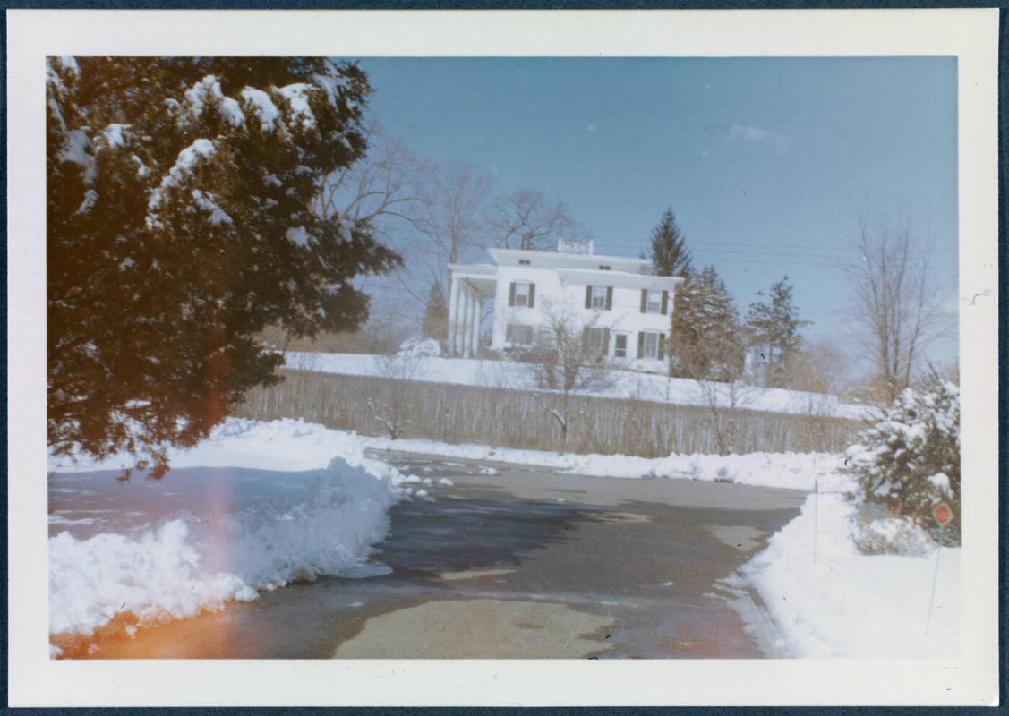 Gorham house at various times of the year; Winter