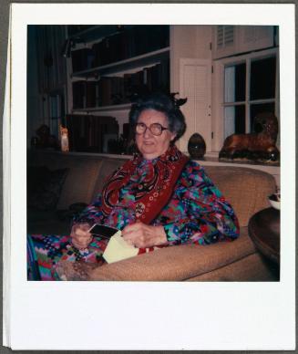 Christmas 1981, Eugénie Prendergast at the Mason's