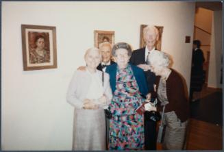 Series of a dinner at Williams College Museum of Art including Eugénie Prendergast and others; Mr. and Mrs Genvert, Eugénie Prendergast, Mr. and Mrs. Brumbaugh