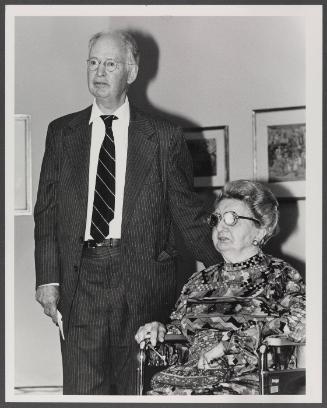 Eugénie Prendergast and unknown male at Williams College Museum of Art