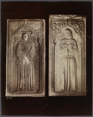 Relief carvings of robed figures