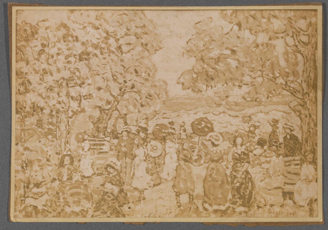 Unknown (Landscape with Figures) by Maurice Prendergast