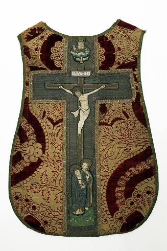 Chasuble with orphrey cross: The Crucifixion