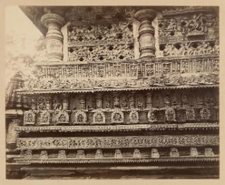 Views in Mysore: Bailoor Temple [Chennakeshava Temple, Belur]. The East Facade