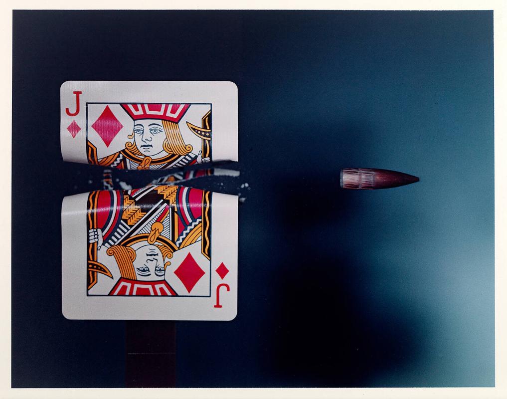Cutting the Card Quickly!, 1964 (from "Ten Dye Transfer Photographs")